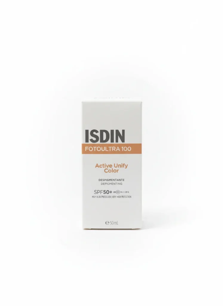 ضد آفتاب رنگی ایزدین مدل اکتیو یونیفای SPF 50+ ISDIN FOTOULTRA 100 ACTIVE UNIFY COLOR