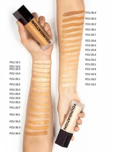 تصویر تست محصول کرم پودر فوراور۵۲ مدل کاور آپ FOREVER52 COVERUP FOUNDATION