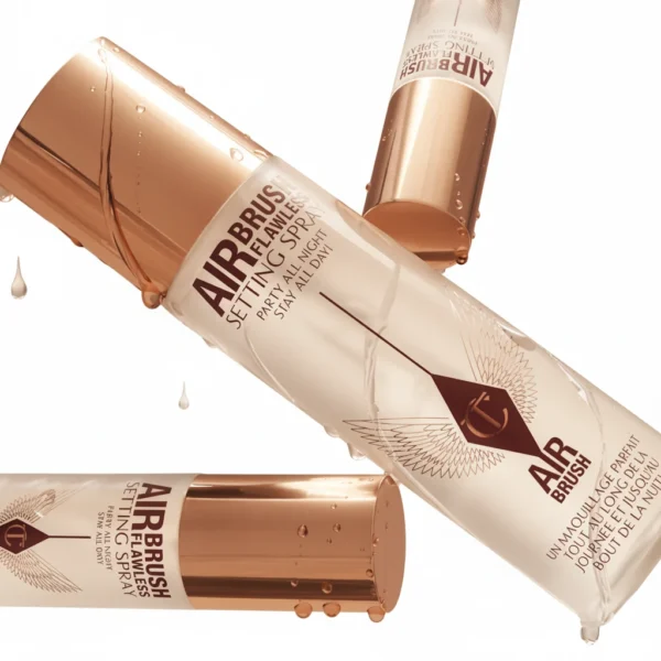 تصویر دوم محصول سپری فیکس آرایش شارلوت تیلبری مدل ایر براش فلالس CHARLOTTE TILBURY AIRBRUSH FLAWLESS SETTING SPRAY