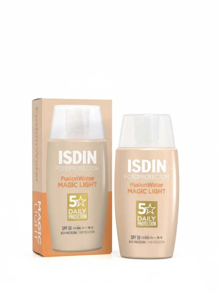 تصویر کامل محصول ضد آفتاب ایزدین مدل فیوژن واتر رنگی لایت SPF 50 ISDIN FUSION WATER TINTED LIGHT