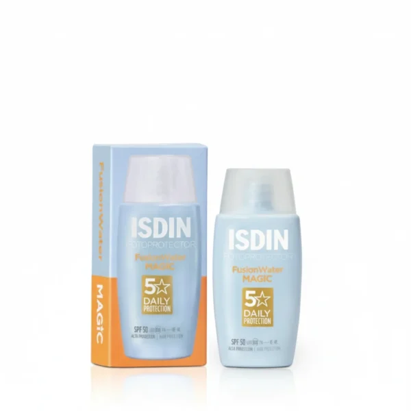 تصویر کامل محصول ضد آفتاب ایزدین مدل فیوژن واتر مجیک SPF 50 ISDIN FUSION WATER MAGIC