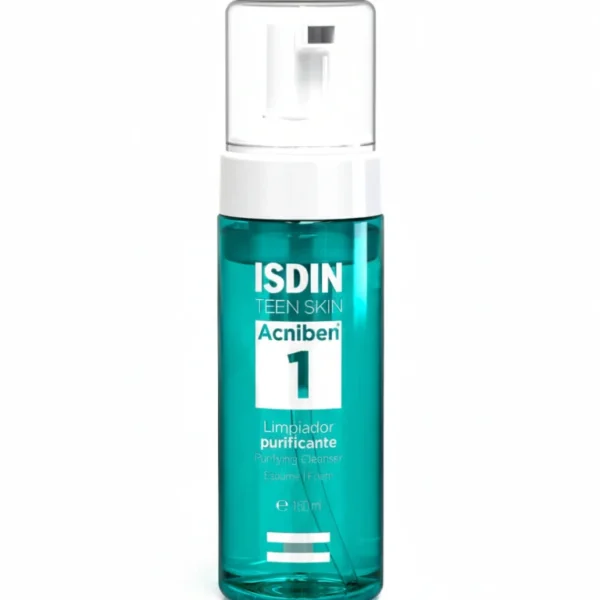 تصویر کامل محصول فوم شستشوی ایزدین مناسب پوست چرب و مختلط مدل اكنی بن ISDIN ACNIBEN PURIFYING CLEANSER