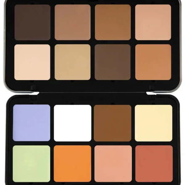 تصویر کامل محصول پالت کانسیلر و کانتور ۱۶ رنگ فوراور ۵۲ مدل کاموفلاژ Forever52 16 Color Camouflage HD Palette – CHP