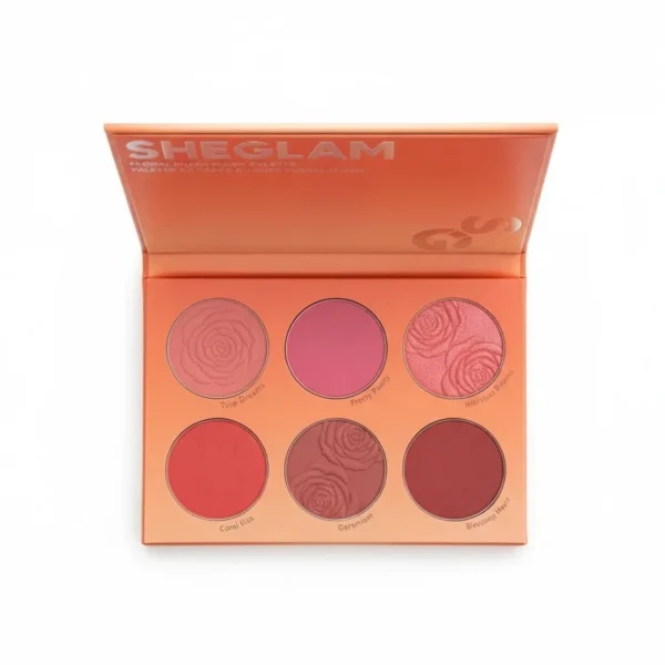 تصویر کامل محصول رژگونه 6 رنگ شیگلم فلورال فلاش SHEGLAM FLORAL FLUSH