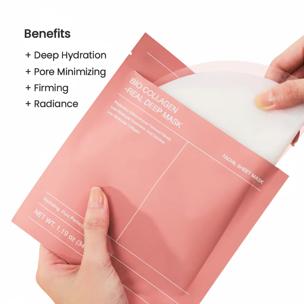 ماسک بایودنس بیو کلاژن ضد چروک و سفت‌کننده Biodance Bio Collagen Real Deep Mask