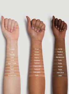 تصویر تست محصول کرم پودر پوست چرب شیگلم کامپلکشن پرو SHEGLAM Complexion Pro Long Lasting Breathable Matte Foundation