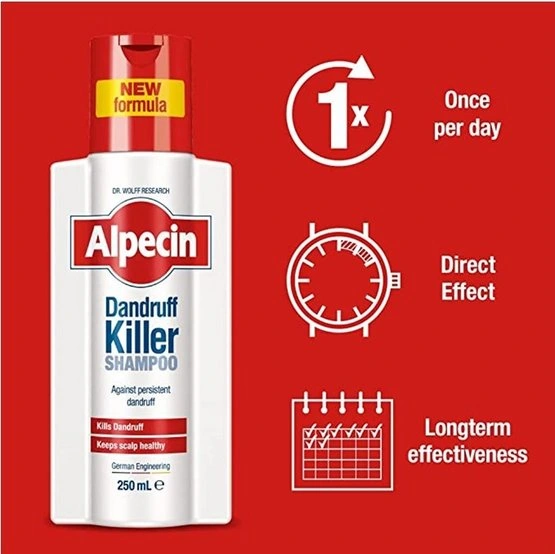 تصویر محصول شامپو آلپسین مدل داندروف کیلر Alpecin Dandruff Killer Shampoo