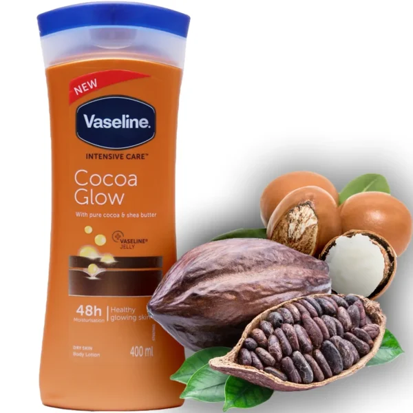 تصویر محصول لوسیون درخشان‌کننده وازلین حاوی کاکائو Vaseline Intensive Care Cocoa Glow Lotion