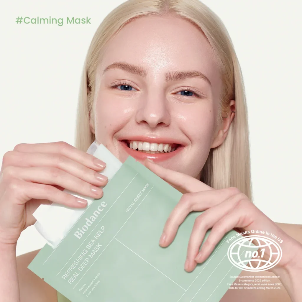 ماسک بایودنس تازه‌کننده جلبک دریایی Biodance Refreshing Sea Kelp Real Deep Mask