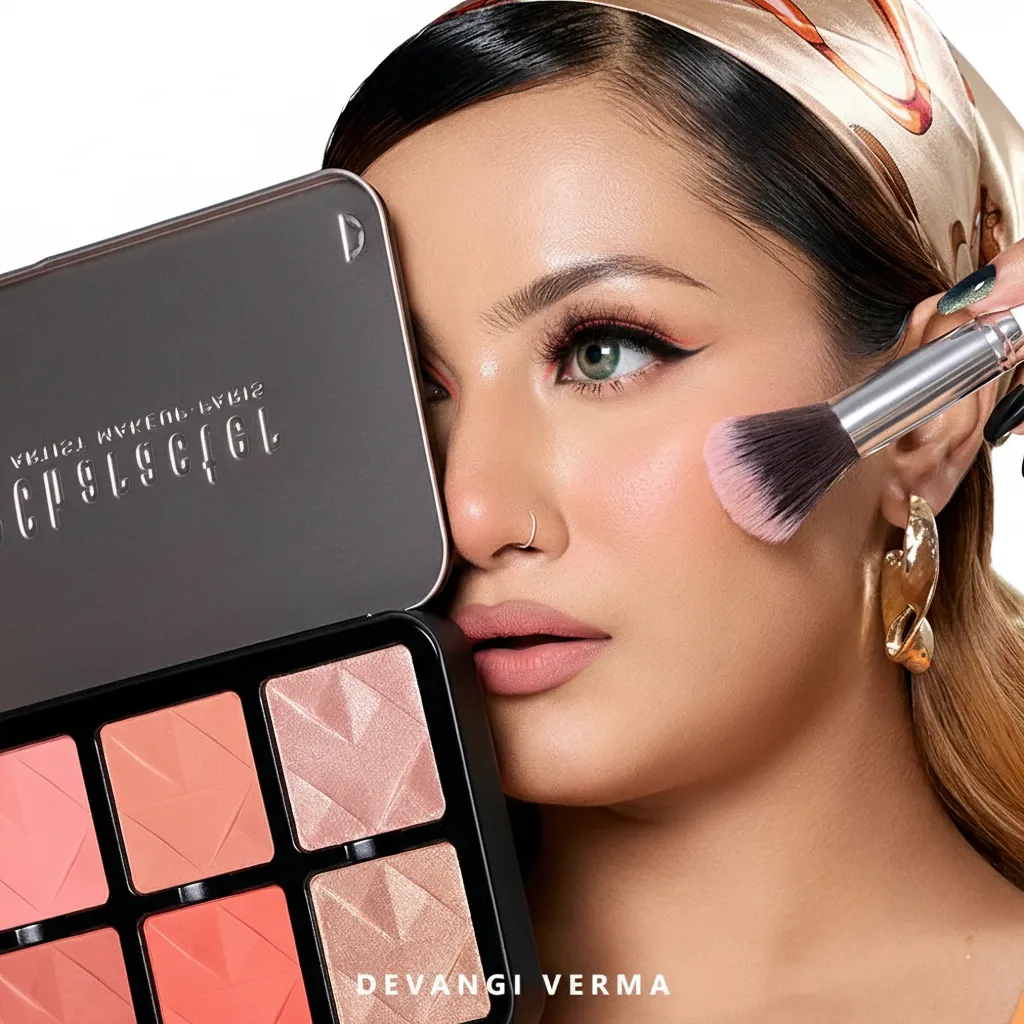 پالت رژگونه و هایلایتر کاراکتر مدل Pro