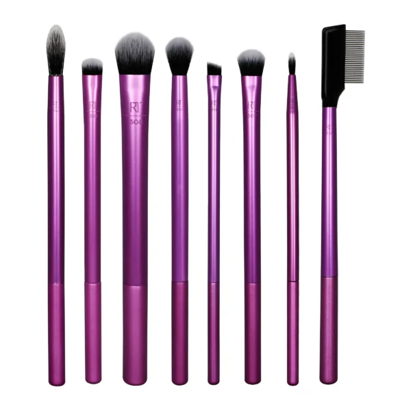 تصویر کامل محصول ست براش چشم ۸ عددی ریل تکنیک Everyday Eye Essentials Makeup Brush Set