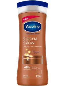 لوسیون درخشان‌کننده وازلین حاوی کاکائو Vaseline Intensive Care Cocoa Glow Lotion