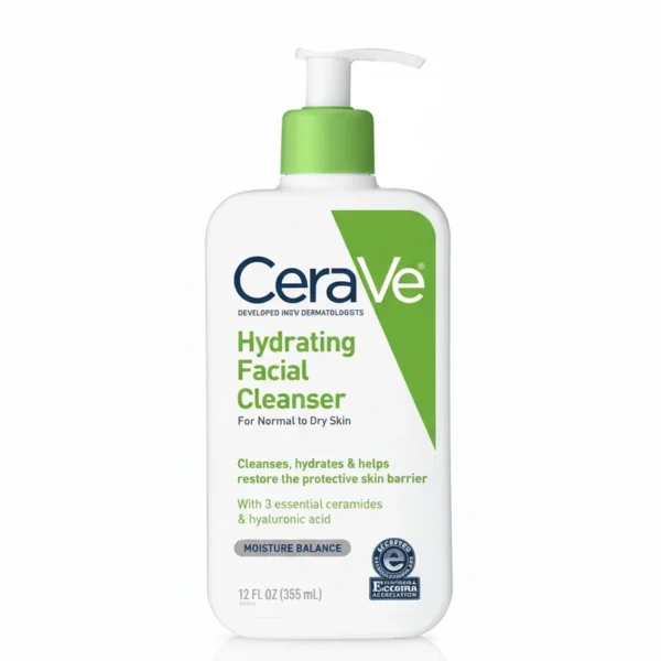 تصویر کامل محصول ژل شستشوی صورت سراوی مخصوص پوست نرمال تا خشک CeraVe Hydrating Facial Cleanser