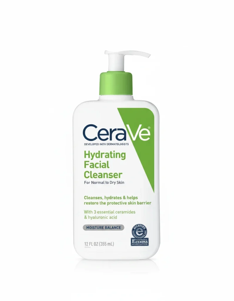 تصویر کامل محصول ژل شستشوی صورت سراوی مخصوص پوست نرمال تا خشک CeraVe Hydrating Facial Cleanser