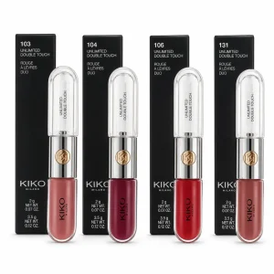 رژ لب و لیپ گلاس دو مرحله‌ای کیکو مدل Unlimited Double Touch حجم ۶ میلی‌لیتر