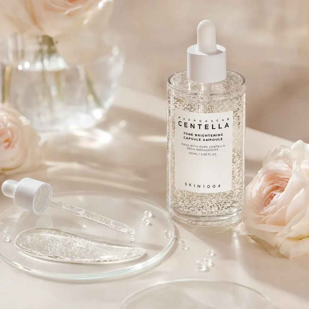 آمپول روشن‌کننده سنتلا اسکین ۱۰۰۴ مدل Tone Brightening Capsule حجم ۱۰۰ میلی‌لیتر