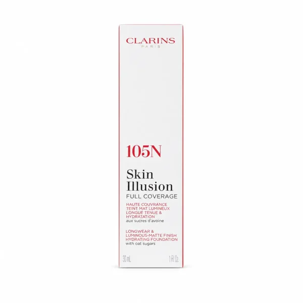 کرم پودر کلارنس مدل Skin Illusion Full Coverage حجم ۳۰ میلی‌لیتر