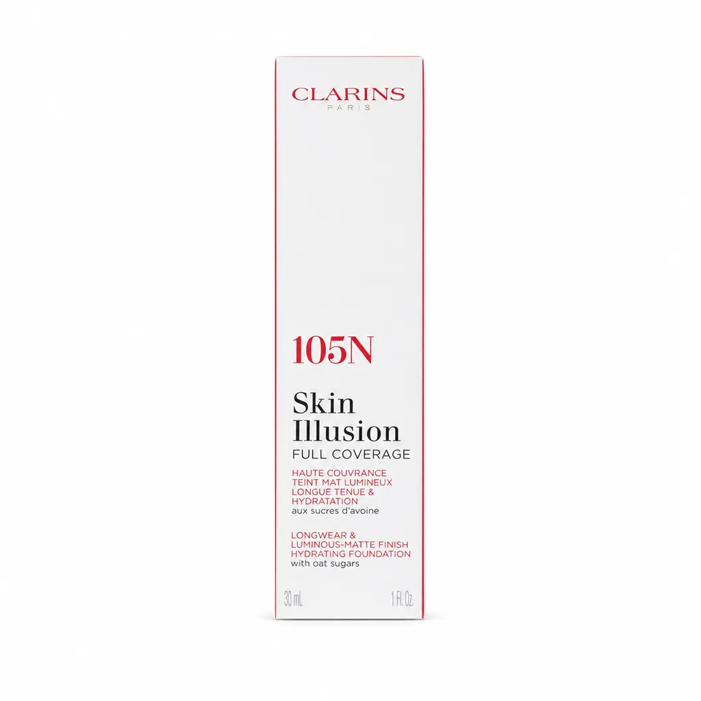 بسته‌بندی کرم پودر کلارنس Skin Illusion Full Coverage