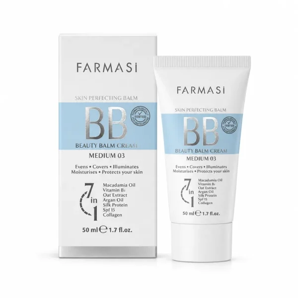 بی بی کرم فارماسی مدل Skin Perfecting Balm شماره 03 Medium حجم 50 میلیلیتر