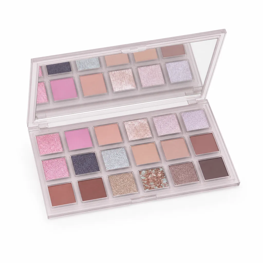 پالت سایه چشم هدی بیوتی مدل Rose Quartz با ۱۸ رنگ