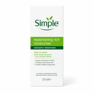 کرم مرطوب‌کننده سیمپل مدل Replenishing Rich Moisturiser حجم 125 میلی‌لیتر