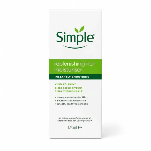 کرم مرطوبکننده سیمپل مدل Replenishing Rich Moisturiser حجم 125 میلیلیتر