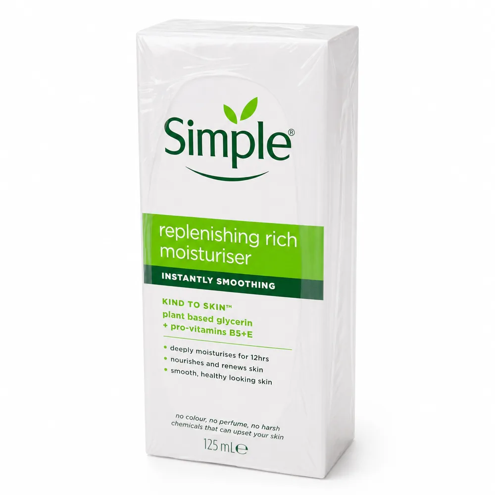 کرم مرطوب‌کننده سیمپل مدل Replenishing Rich Moisturiser حجم 125 میلی‌لیتر