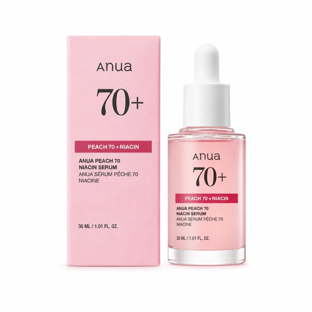 سرم هلو و نیاسینامید ۵٪ Anua Peach 70 حجم ۳۰ میلی‌لیتر