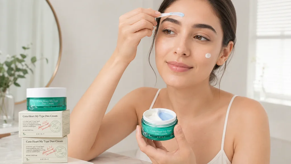 راهنمای مرطوب‌کننده ناحیه T و U برای پوست مختلط