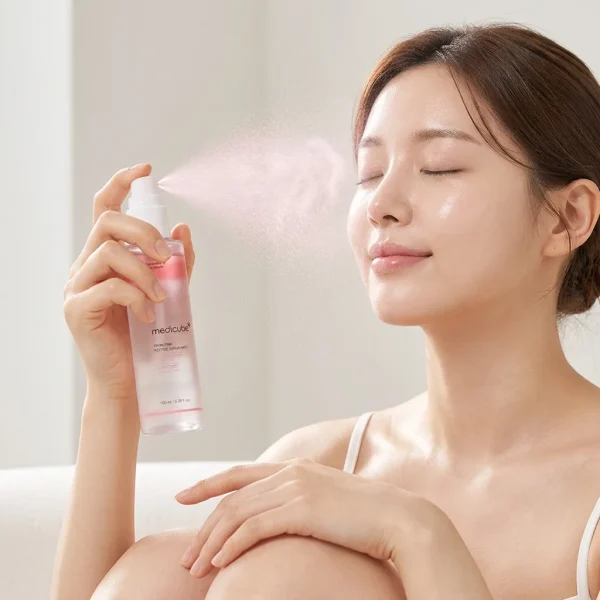 استفاده از میست سرم PDRN و گلوتاتیون مدیکیوب روی صورت