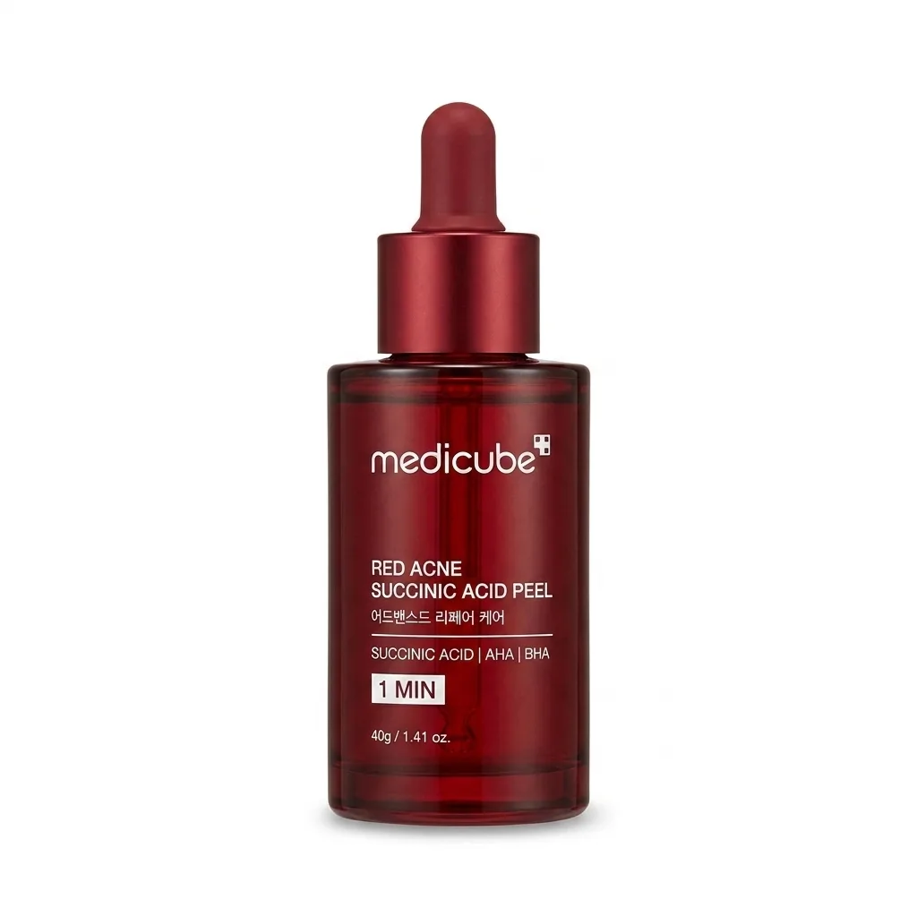 سرم لایه‌بردار یک‌دقیقه‌ای مدیکیوب مدل Red Acne Succinic Acid Peel وزن ۴۰ گرم