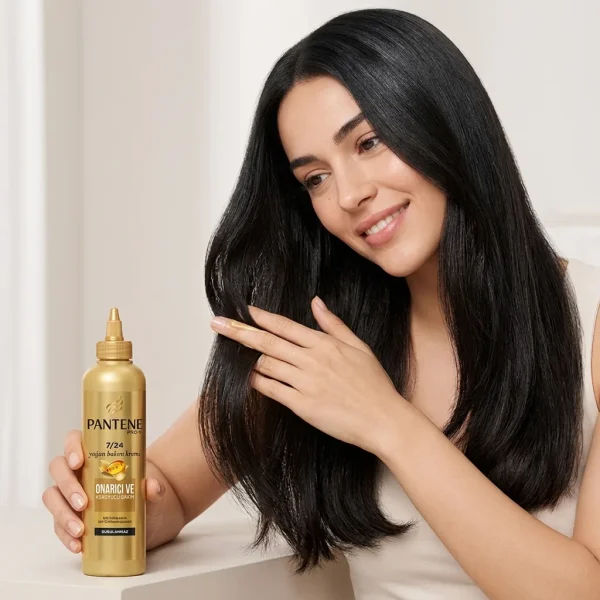 استفاده از کرم موی بدون آبکشی پنتن روی ساقه مو