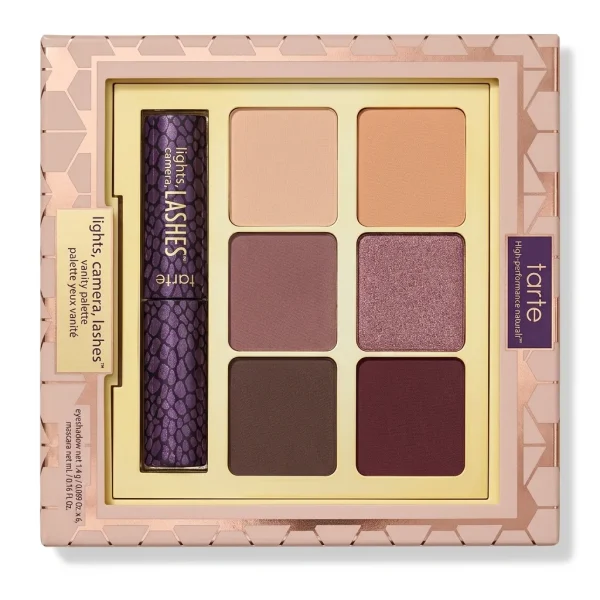 ست پالت سایه ۶ رنگ و ریمل تارت Tarte Lights Camera Lashes Vanity Palette
