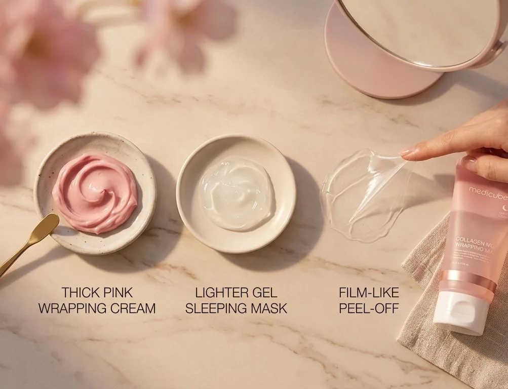 تفاوت ماسک شب Wrapping با Sleeping Mask و ماسک پیل‌آف