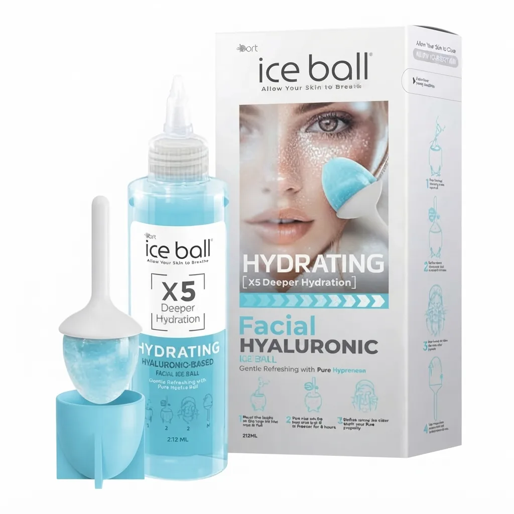 ژل آبرسان و گوی یخی هیالورونیک آیس بال مدل Facial Hyaluronic حجم ۲۱۲ میلی‌لیتر