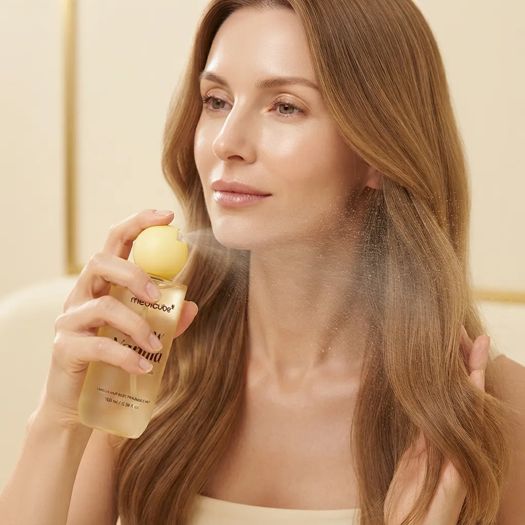 میست خوشبوکننده مو و بدن مدیکیوب مدل Glow Vanilla حجم ۱۰۰ میلی‌لیتر