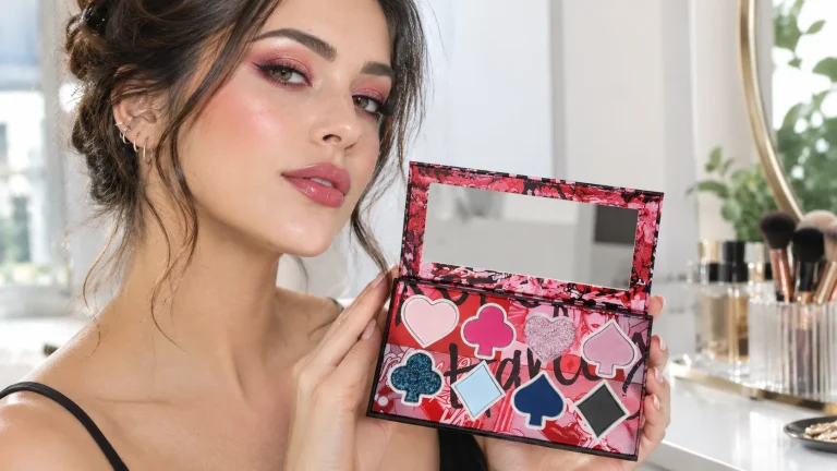 آرایش خلاقانه با پالت Mad Love هارلی کویین شیگلم؛ مات، متالیک و رنگ فعال‌شونده با آب
