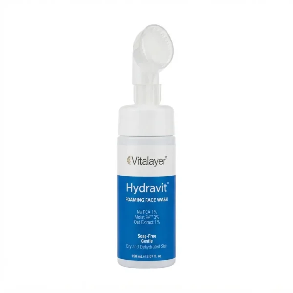 فوم شستوشوی صورت برسدار ویتالیر مدل Hydravit
