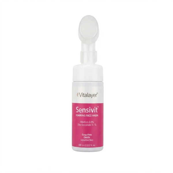 فوم شستوشوی صورت برسدار ویتالیر مدل Sensivit